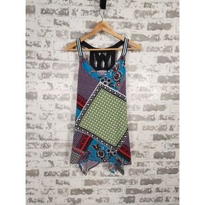 Candies Halter Top‎ Size Small Colorful Patchwork Y2K 90's